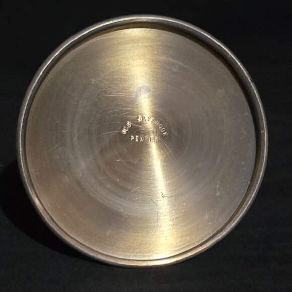 RARE! Vtg Old Saybrook Pewter Candlestick Holder / Oil Lamp - Complete - Picture 8 of 9